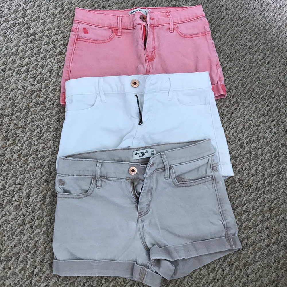 3 Abercrombie Kids Shorts